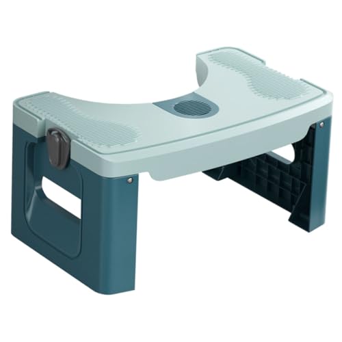 FOMIYES Multi-Function Folding Stool Step Stool for Adults Toilet Stool for Squatting Posture Comfortable for Bathroom