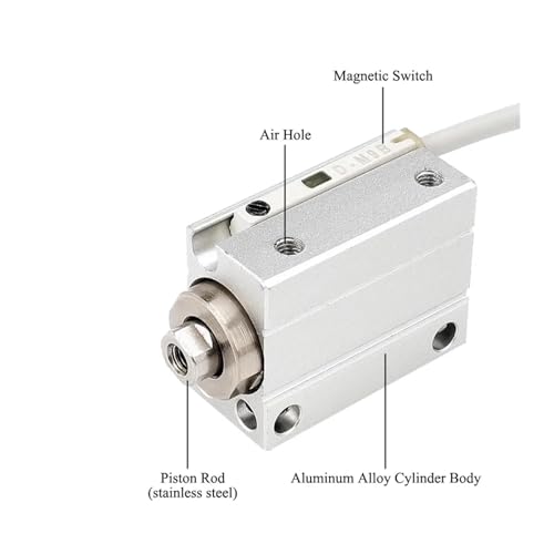 Cylindre pneumatique CUJB10 compact contre le manque de place machine - 5
