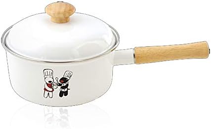 Amazon 片手鍋 18cm ふた付き ホーロー 琺瑯 鍋 味噌汁 リサとガスパール かわいい おしゃれ ひとり暮らし 新生活 贈り物 ギフト 引っ越し祝い Ah 片手鍋 ソースパン 通販