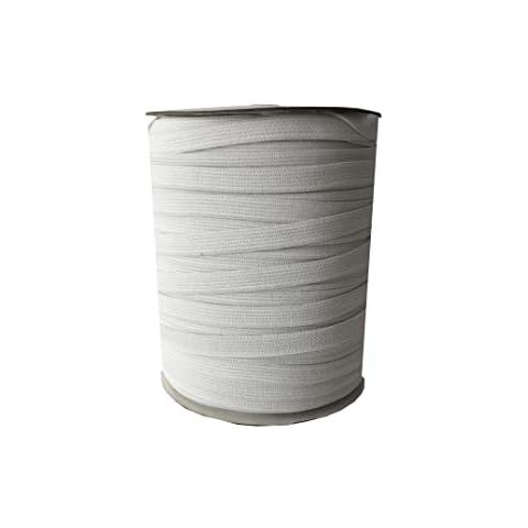 10mm 1cm White Stretch Knitted Elastic Flat Waist Band Cuffs Soft Premium Quality (1 Meter) Cover