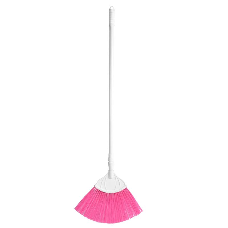 Image of DAILY CARE Multipurpose Cleaning Broom | Durable and Lightweight Broom for Home, Office, and Outdoor Use, Ideal for Sweeping Floors, Carpets (Pink)