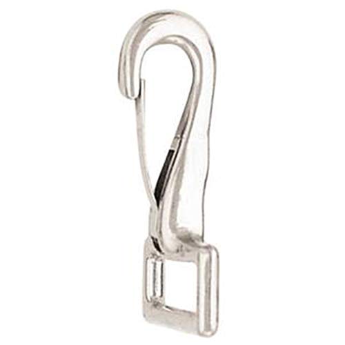 5/8 X 1-1/2 in Die Cast Horse Loopeye Spring Snap Nickel Plated Set of 32