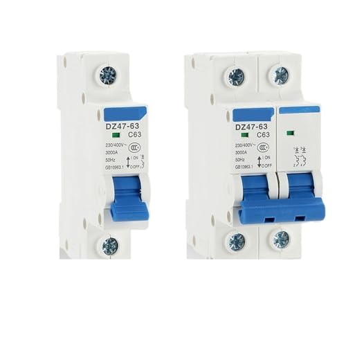 Numero modello: DZ47-63 MCB DZ47-63 1P 2P 3P 4Poli C45 4.5Ka Interruttore automatico in miniatura AC Interruttore aria domestico 60Hz 10A 16A 20A 25A 63A Tipo C Sovraccarico(4P,63A)
