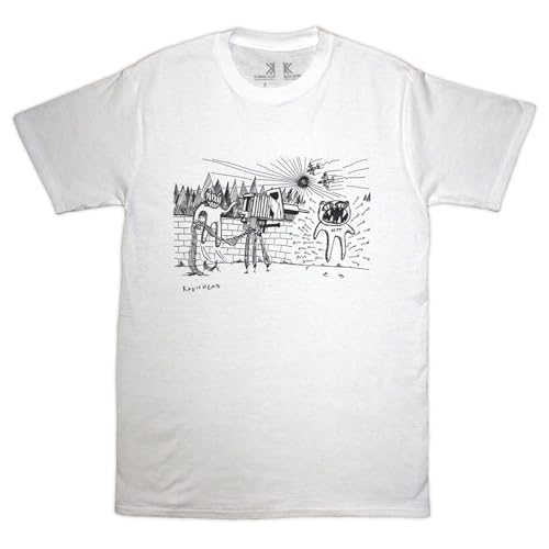 Rock Off officially Licensed Products Radiohead Despot - Camiseta orgánica, blanco, XXL
