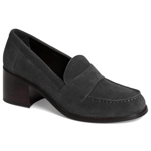Image of SHODENSE Women Vintage Chunky Heel Loafers Pumps Platform Round Closed Toe Oxford Shoes Burnished Patent Matte Suede Slip On Dress Loafer Block Stacked Heels Office Formal Work Business 4-11 M US