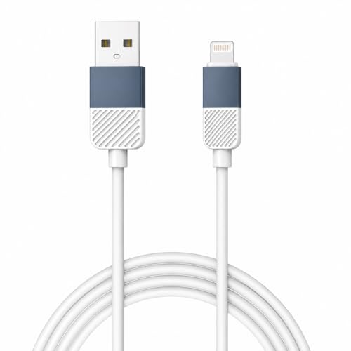 Image of USB Type A to L Silicone Cable | 60W Fast Charging & Sync | Soft Anti-Tangle Design | Compatible for iphone models Blue