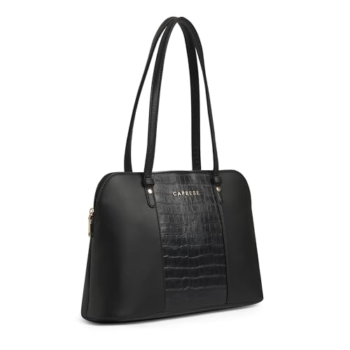 Image of Caprese Visalia Tote Medium Bag for Women with Multi-Compartment, Comfortable Straps & Zip Closure | Ideal for 16 inch Laptop Bag | Stylish,Durable Design for Work,Travel, Shopping & Daily Use