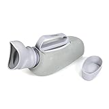 Women's Portable Urinals by DaDYearn - Huge 40oz/1200ml Capacity - Soft TPE Material-Smooth & Edgeless - Warm Cloth Cover - Premium Women's Product - Pee Bottle Pee Container for Travel