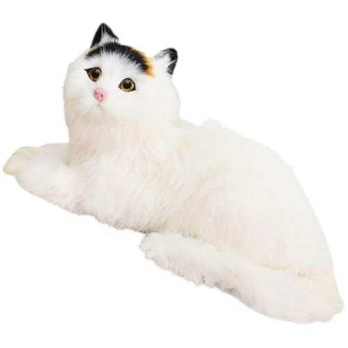 Présent original pour anniversaire : chat en peluche réaliste 30cm