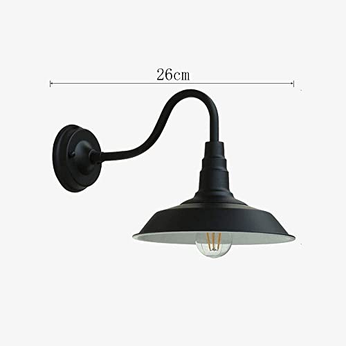 Aplique de pared rústico bronce con vidrio IP65 resistente a la lluvia para salón 2
