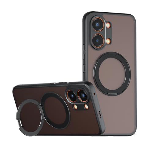 Jiajihua Phone Case Compatible with Redmi Turbo 5 Max,Compatible with Xiaomi Poco X8 Pro Max 【Kickstand Magnetic Car Mount Drop Lens Protection】 Black