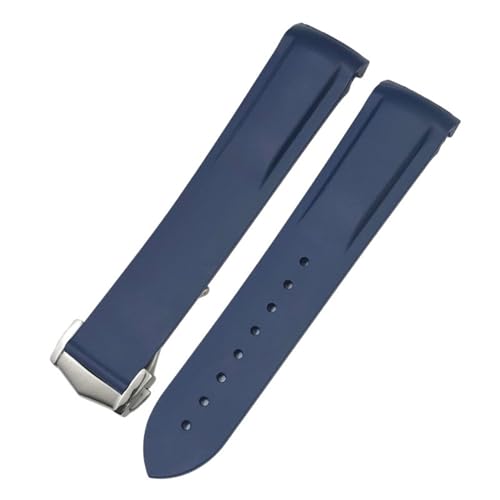 Bracelet silicone 20mm étanche et souple pour Speedmaster et Seamaster