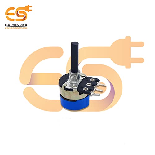 Image of Electronic Spices Combo of 10K 3 Pin Round Shaft Potentiometer with in Built on /off switch Volume Pot 10K with Knob (Pack of 4)
