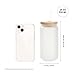 PYD Life Sublimation Glass Cans Blanks Frosted 18 OZ with Bamboo Lid and Clear Glass Straw Beer Cans Wide Mouth Jar Tumbler Cups Mugs for Iced Coffee,Juice,Soda,Drinks,Beer
