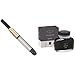 Parker Deluxe GP Converter - Recambio para bolígrafos y plumas + tintero de tinta líquida Quink para plumas estilográficas, 57 ml, en caja, color negro