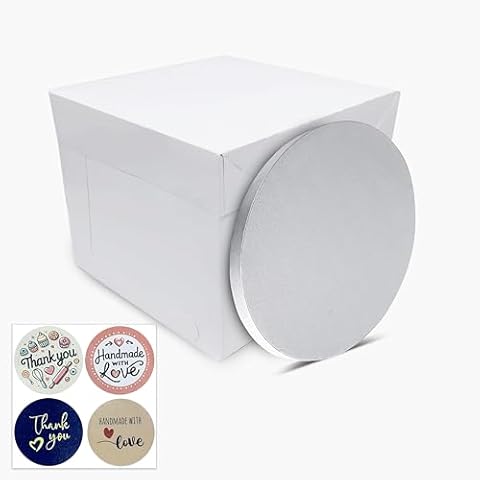 Amour 12 Inch Cake Box and Board Cover