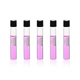 Labvida 40pcs of Glass Serological Test Tubes with Black Bakelite Screw Caps Silicon Liners, Vol.10ml 16x100mm with Marking Area, Borosilicate Glass Material, Flat Bottom, LVH003