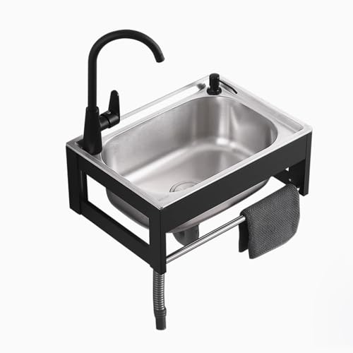 Évier en acier inoxydable durable avec cadre aluminium suspendu haut de gamme