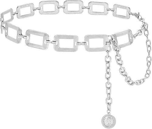 Women's metal waist chain fashionable belt