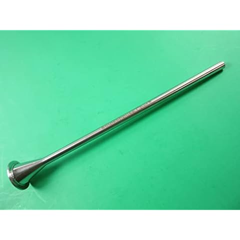 LONG snack stick tube for sausage stuffer filler with standard 2" base. 3/8" diameter for collagen and sheep Cover