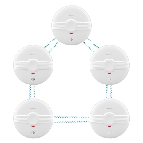 HEIMAN Detector de Humo Inalámbrico 5 Unidades
