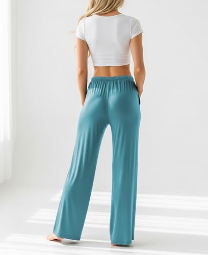 Sexy Basics 3 Pack Buttery Soft Pajama Pants for Women | Comfy Casual Lounge Pajama Bottoms | Drawstring & Pockets Pj3