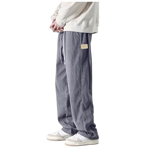 ワイドパンツ メンズ 大きいサイズ スウェットパンツ 厚手 暖かい 保温 コーデュロイパンツ ウエストゴム 調整紐 着やすい ジャージ 下 ゆったり ロング丈 カジュアル 防寒ズボン 無地 ポケット付き ファッション 冬 普段着 仕事着 スポーツ アウトド