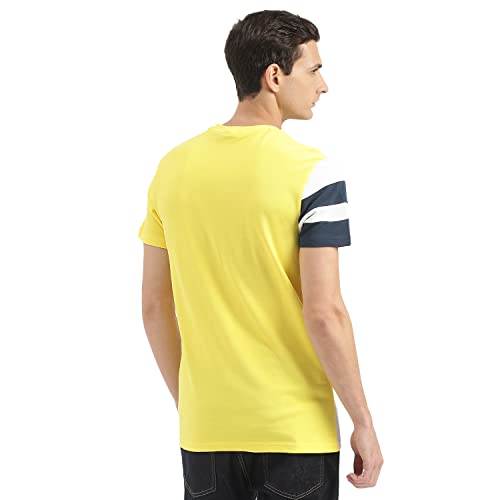 Image of UNITED COLORS OF BENETTON Men's Cotton Printed Regular Fit T-Shirt