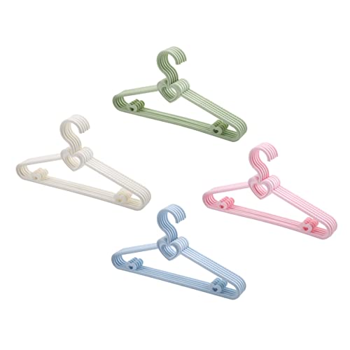 VILLFUL Heavy Duty Baby Clothing Hangers 20 Pack Shoulder Strap Support Kids Hangers for Coats Prevent Wrinkling Sagging