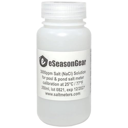 eSeasongear 3000 PPM Solution, 230 ml, for SALT-3000 SALT-3050 Salt Meter Tester Calibration.