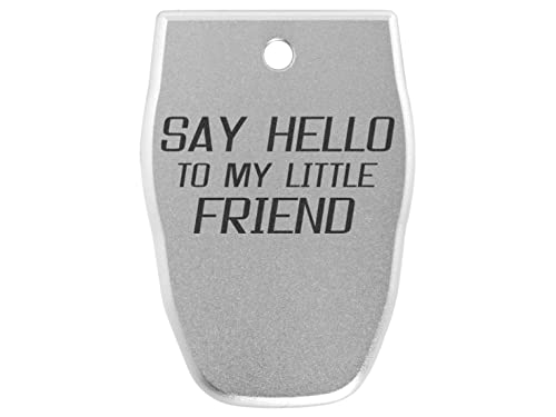 NDZ Performance Magazine Base Plate for Smith & Wesson SD40 VE .40 S&W Laser Engraved Anodized Aluminum in Silver - Say Hello 3