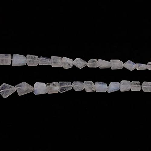 Pierre de lune arc-en-ciel naturelle en briolettes facettées LKBEADS pour création de bijoux DIY