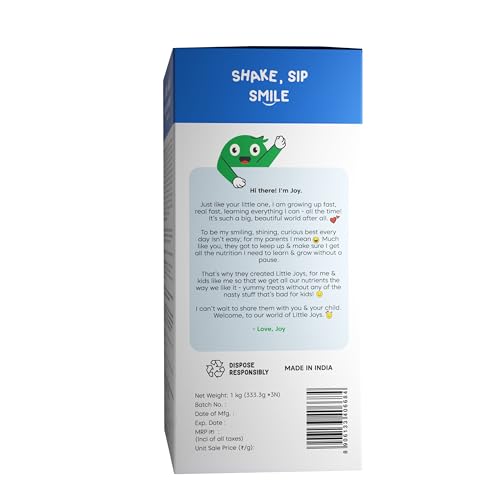 Little Joys Nutrimix Nutrition Powder 1 KG | 7-12 years | No Refined Sugar | Supports Overall Health & Development | with Ragi, Bajra, Almonds & Oats | Chocolate Flavour