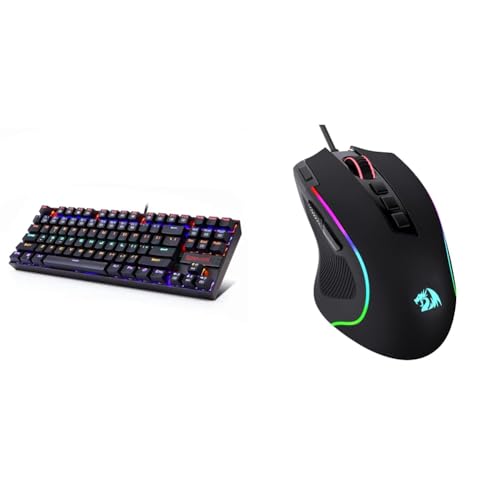 Redragon Kumara K552 Rainbow LED Backlit TKL Ten Key-Less Mechani...