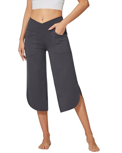 Pantalon de yoga à jambes larges extensible G4Free pour femme