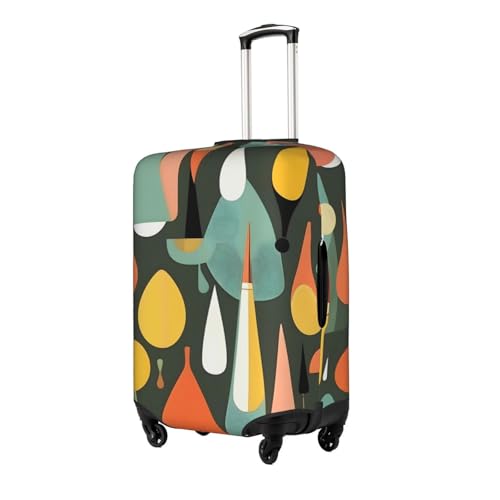 Housse de protection pour valise style rétro moderne imprimé goutte - 2