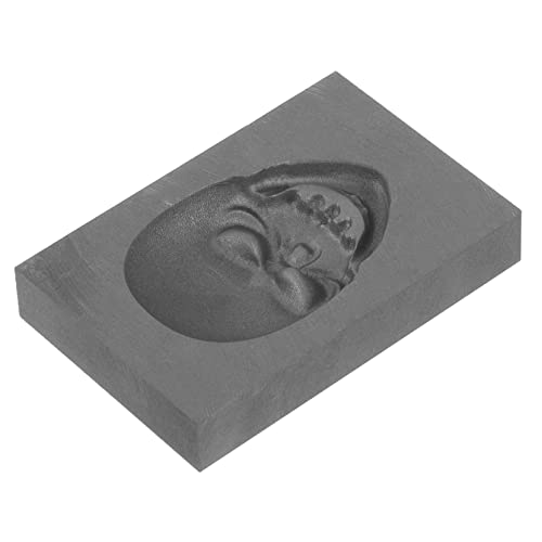 Moule graphite fusion or design crâne pour création de bijoux et lingots - 4