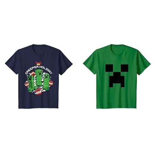 Minecraft Short Sleeve Crew Neck T-Shirts for Boys Girls Toddlers, Multipacks