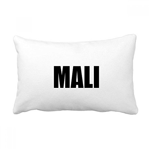 Coussin Mali Pays Nom rectangulaire 40x60 cm multicolore pour décoration de canapé de salon - 2