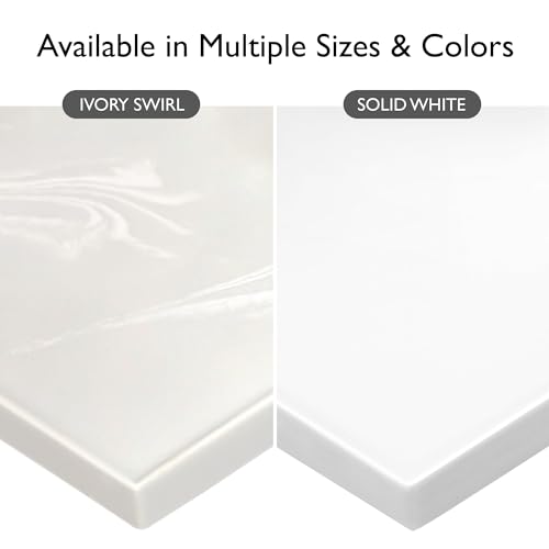 Image of Design House Cultured Marble Side Splash, Ivory Swirl, 18 3 /8 in W x 5 /8 in D, 550533