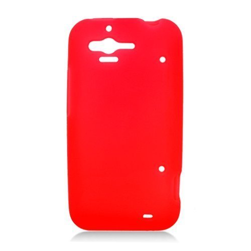 Eagle Cell SCHTCBLISSS03 Barely There Slim and Soft Skin Case for HTC Rhyme/Bliss - Retail Packaging - Red