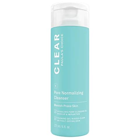 Paula's Choice CLEAR Pore Normalizing Cleanser - Cleansing Gel & Makeup Remover - Removes Pore Clogging Impurities & Blackheads - with Salicylic Acid - All Skin Types - 177 ml Cover