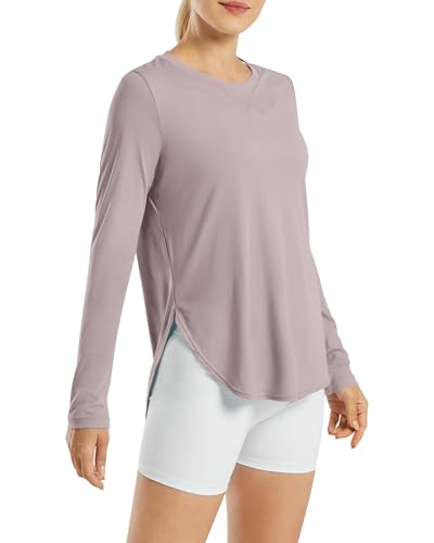 Image of G4Free Lightbreeze Womens UPF 50+ Long Sleeve Workout Tops Quick Dry UV Sun Shirt Running Gym Hiking Yoga Casual Lightweight