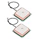 2 Stück GPS Eingebaute Passive Antenne Keramik High Gain Aktivantenne Keramik-Patch Internes Modul 28DBI Satellitenortungs-Antennenmodul für Bushaltestellen Ansager Laptop PC Auto 4S Geschäf