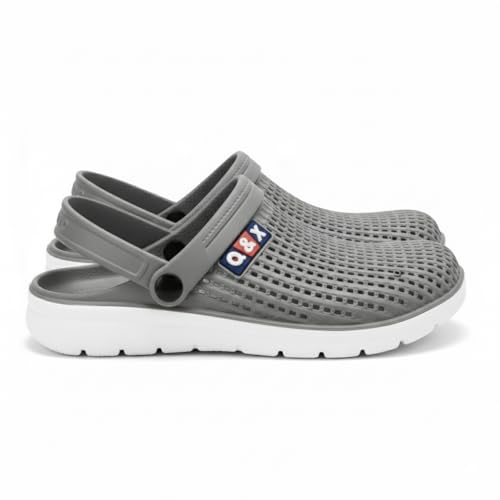 Image of Men Clogs Quick Dry Mesh Walking Clogs Lightweight EVA Arch Support Slip On Mules - Waterproof Anti Skid Outdoor Indoor Beach Pool Sandals