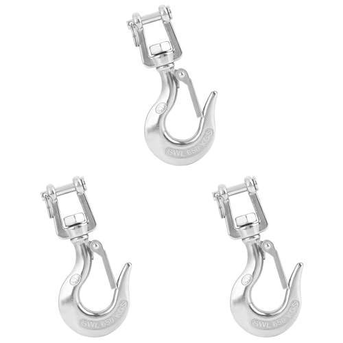 3 Pcs En Acier Inoxydable Crochet De Levage 650kg/1000kg Gréement Accessoire pour Machines De Projet