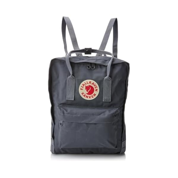 Fjallraven-Kanken-Unisex-Travel-Backpack-Side-Slip-Pocket-Adjustable-Shoulder-Straps-Dual-Top-Handles-Super-Grey-One-Size-One-Size Fjällräven Kånken Unisex Travel Backpack - Side Slip Pocket - Adjustable Shoulder Straps - Dual Top Handles Super Grey One Size One Size