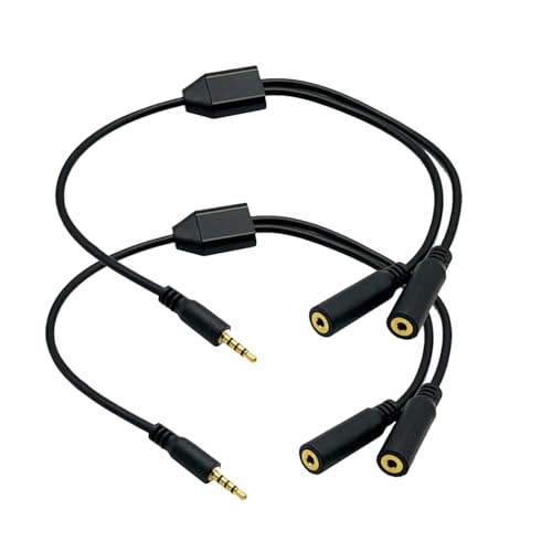 2.5mm Audio Splitter Cable, 2-Pack miniatura 1