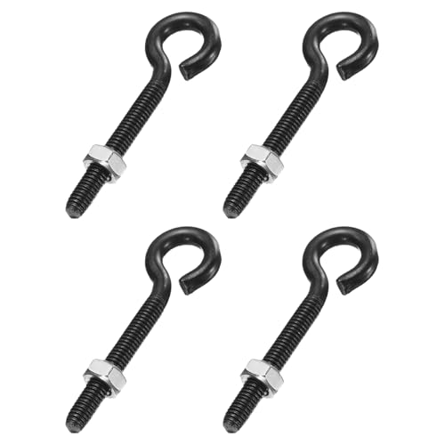 Pernos de ojo M6 de acero inoxidable 304 con acabado negro de alta gama uxcell