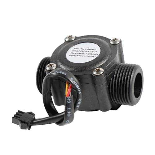 Sensor de flujo de agua de 3/4 para control de circulacion de liquido de 5V a 24V 6